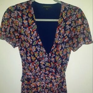 Wrap floral dress